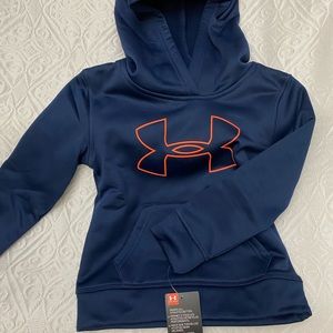 Blue under armor boy hoodie. 100% polyester